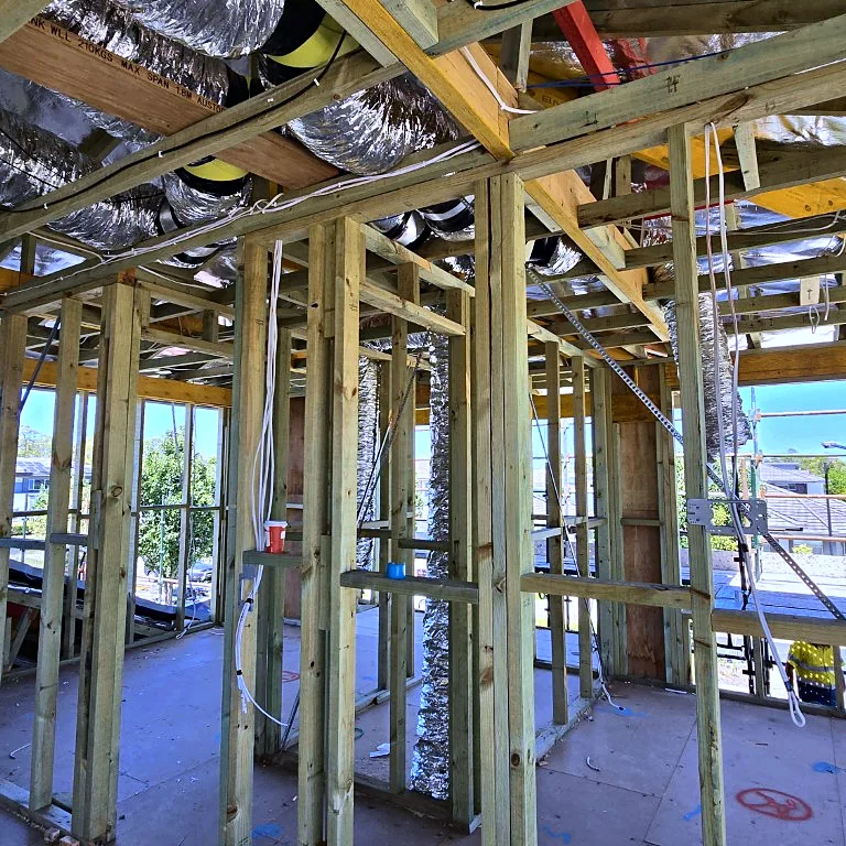 Ducted Installation Framing by Union Air Conditioning, Sydney